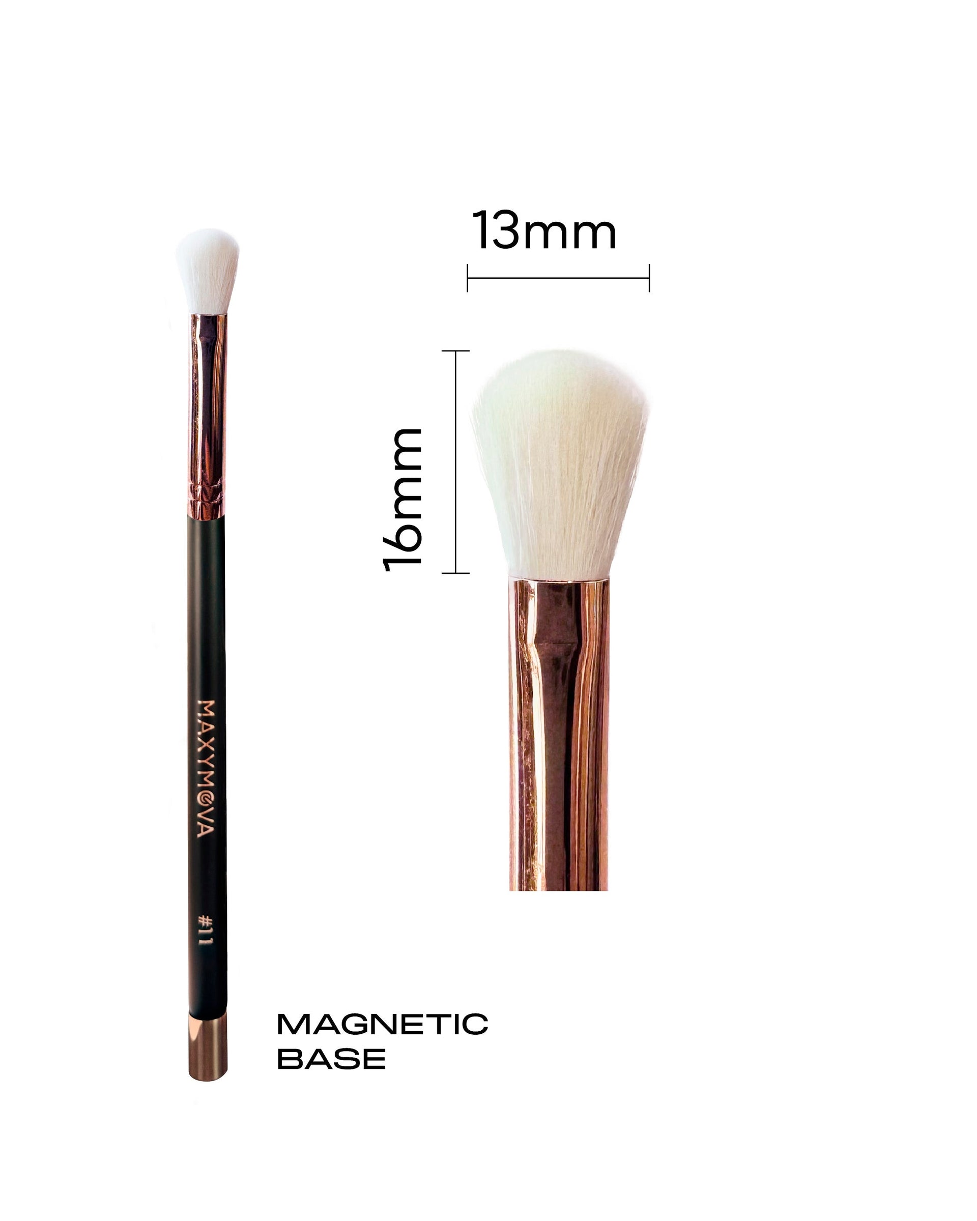 PROFESSIONAL MAGNETIC BRUSH NO.11 - FOR MAKE UP– Premium Synthetic Fiber
