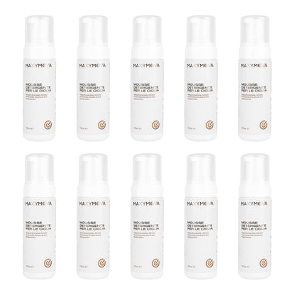 SET 10 MOUSSE LIMPIADOR 170 ML LASHES&FACE CON EXTRACTO DE FLOR DE MANZANILLA Y AGUA DE HOJA DE HAMMAMELIS
