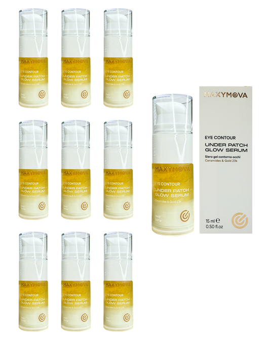 SET 10 UNDER PATCH GLOW SERUM, CUIDADO DEL CONTORNO DE OJOS CON 23K