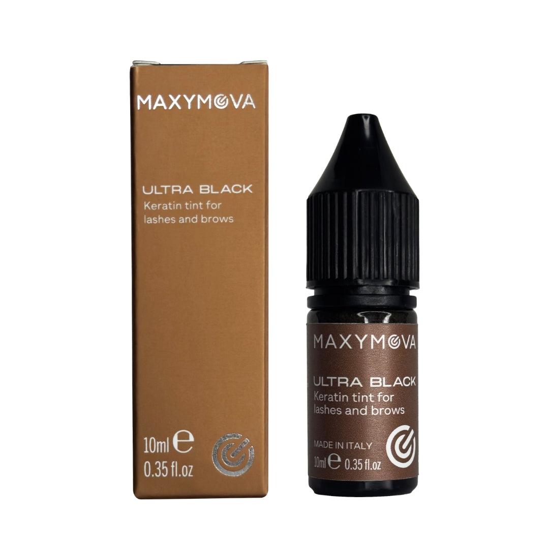 TINTE LIQUIDO PARA PESTAÑAS Y CEJAS ULTRA BLACK:FORMULA REVOLUCIONARIA CON QUERATINA PARA UN COLOR PROFUNDO Y DURARERO