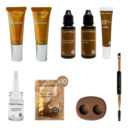 KIT DE LAMINACION DE CEJAS. RESULTADOS PROFESIONALES DE ELEVACION DE CEJAS. MAXYMOVA