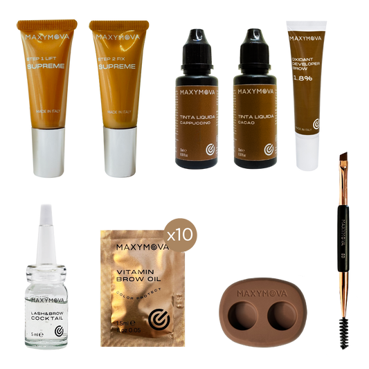 KIT DE LAMINACION DE CEJAS. RESULTADOS PROFESIONALES DE ELEVACION DE CEJAS. MAXYMOVA