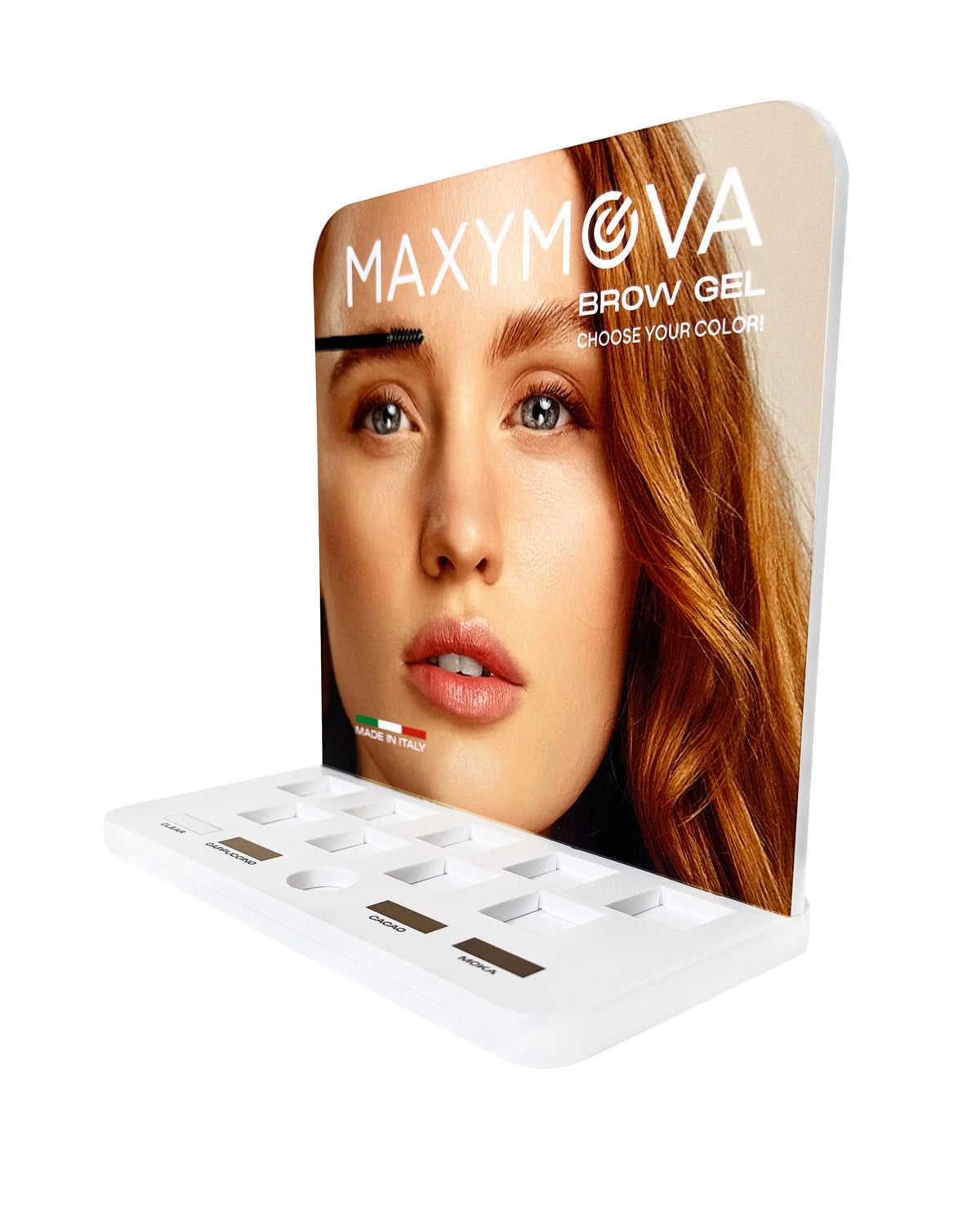 EXHIBICIÓN DE GEL DE CEJAS VACÍA: ORGANIZA, EXHIBE Y VENDE SIN ESFUERZO. MAXYMOVA