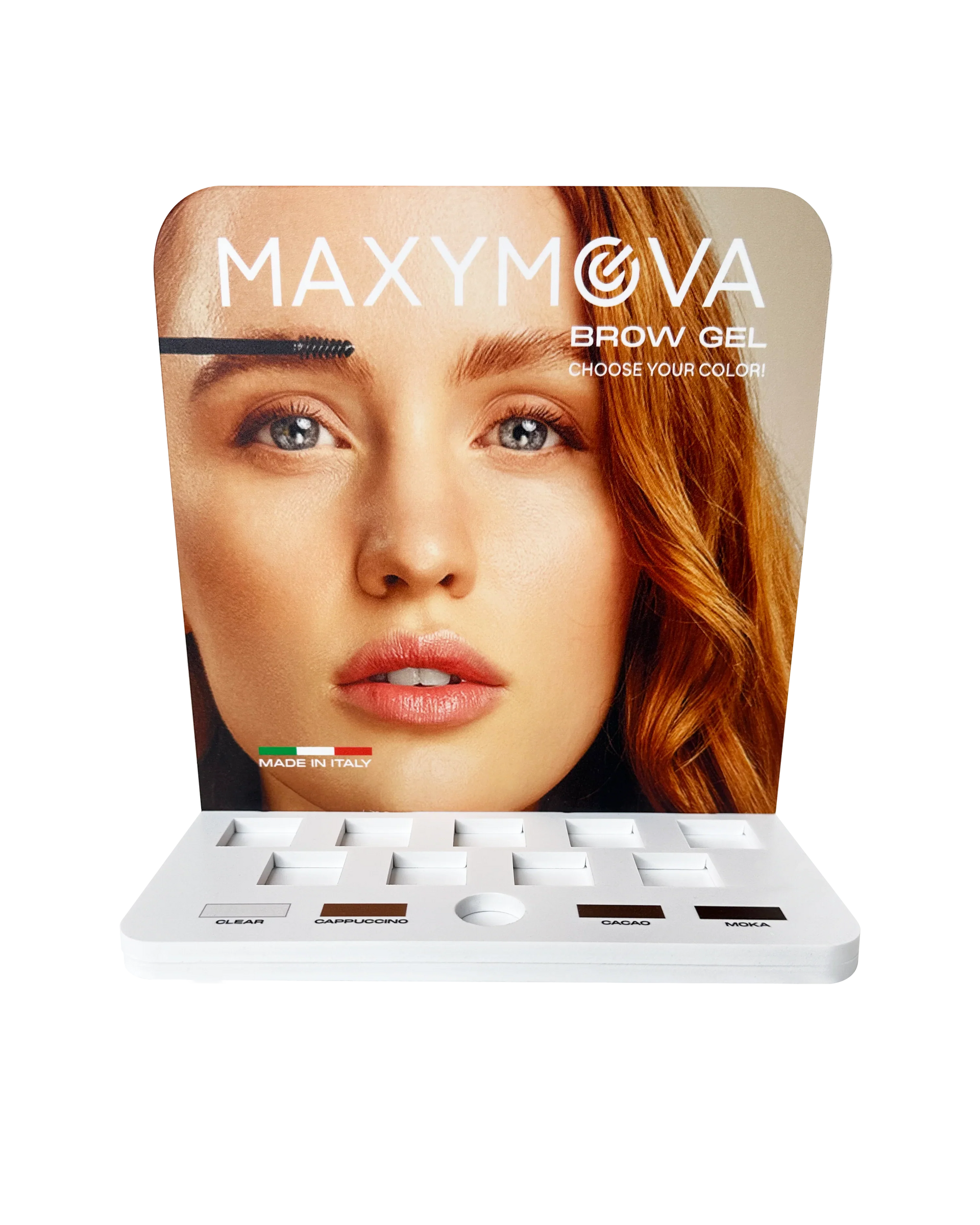 EXPOSITOR DE GEL PARA CEJAS VACÍO: ORGANICE, EXHIBE Y VENDA SIN ESFUERZO. MAXYMOVA