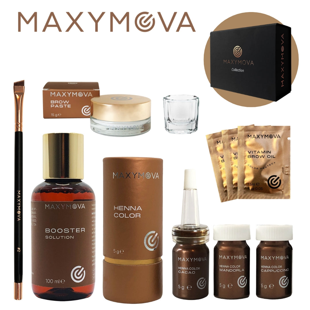 KIT DE HENNA PARA NEGOCIOS CON 3 COLORES DE HENNA Y ACCESORIOS