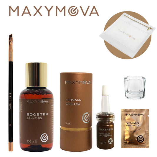 MINI KIT DE HENNA - COLOR DE CEJAS PERSONALIZABLE CON ACCESORIOS