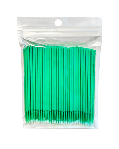 APLICADORES MICROBRUSH - PAQEUTE DE 100 - CEPILLOS DE PUNTA DE PRECISION PARA LAMINACION Y EXTENSION DE PESTAÑAS