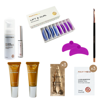 MINI KIT DE LAMINACIÓN DE PESTAÑAS Y CEJAS CON ACCESORIOS