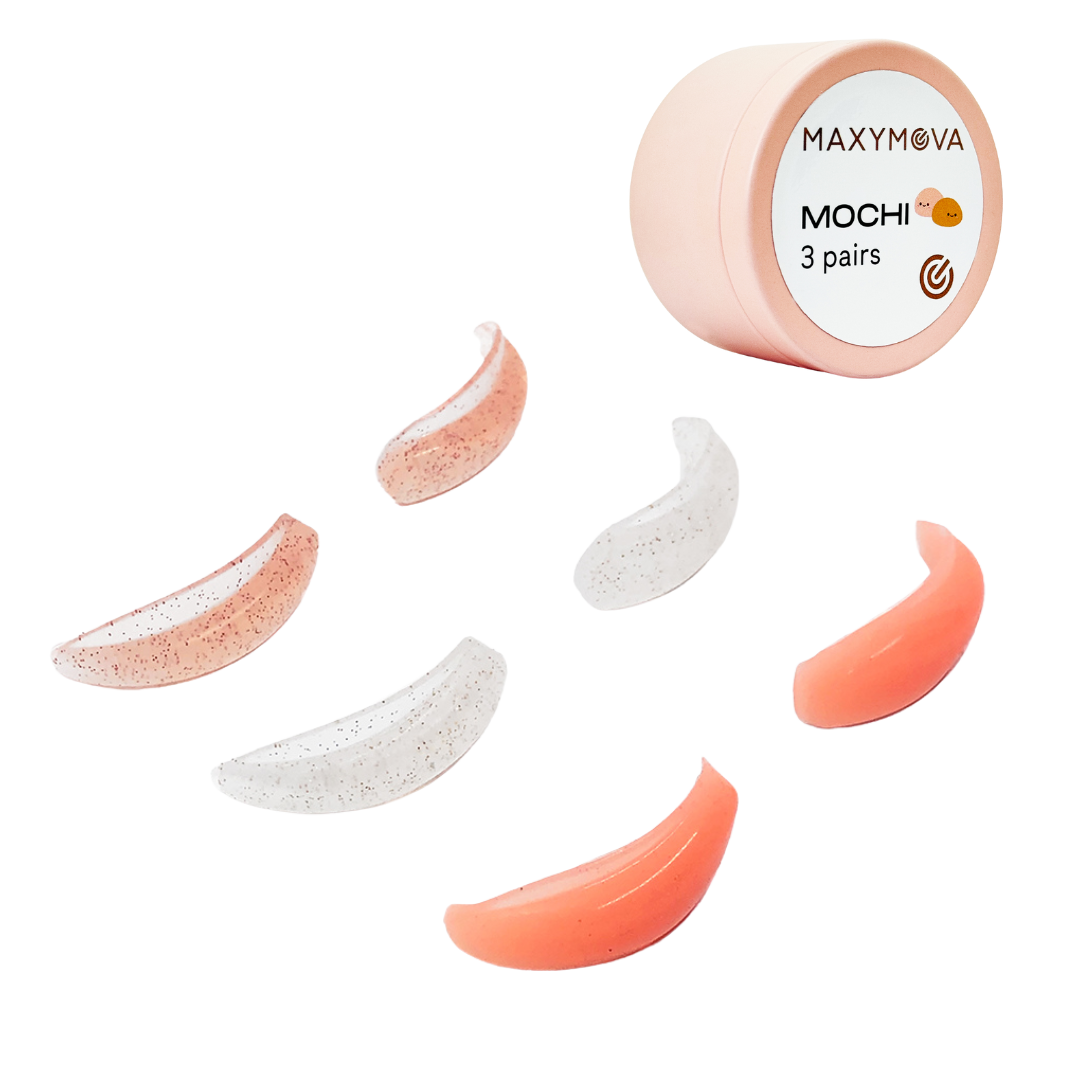 MOLDES DE SILICONA CON PURPURINA MOCHI TIPO LIFT - ULTRASUAVES 3 PARES