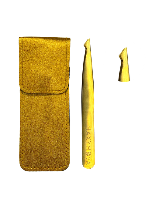 PINZAS PARA CEJAS - PINZAS DE PRECISIÓN DE ACERO INOXIDABLE MAXYMOVA