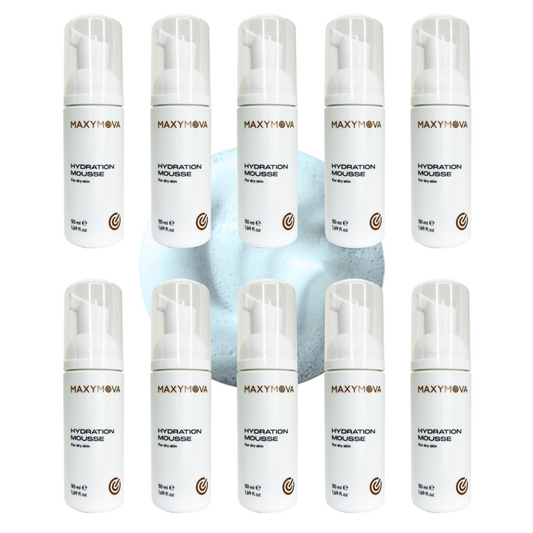SET 10 MOUSSE HIDRATANTE 50 ML LASH&FACE CON ALOE VERA ORGÁNICO, EXTRACTO DE ROSA DE JERICÓ