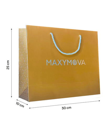 BOLSA DE CARTON DE REGALO PREMIUM MAXYMOVA: ELEGANTE Y DURADERA