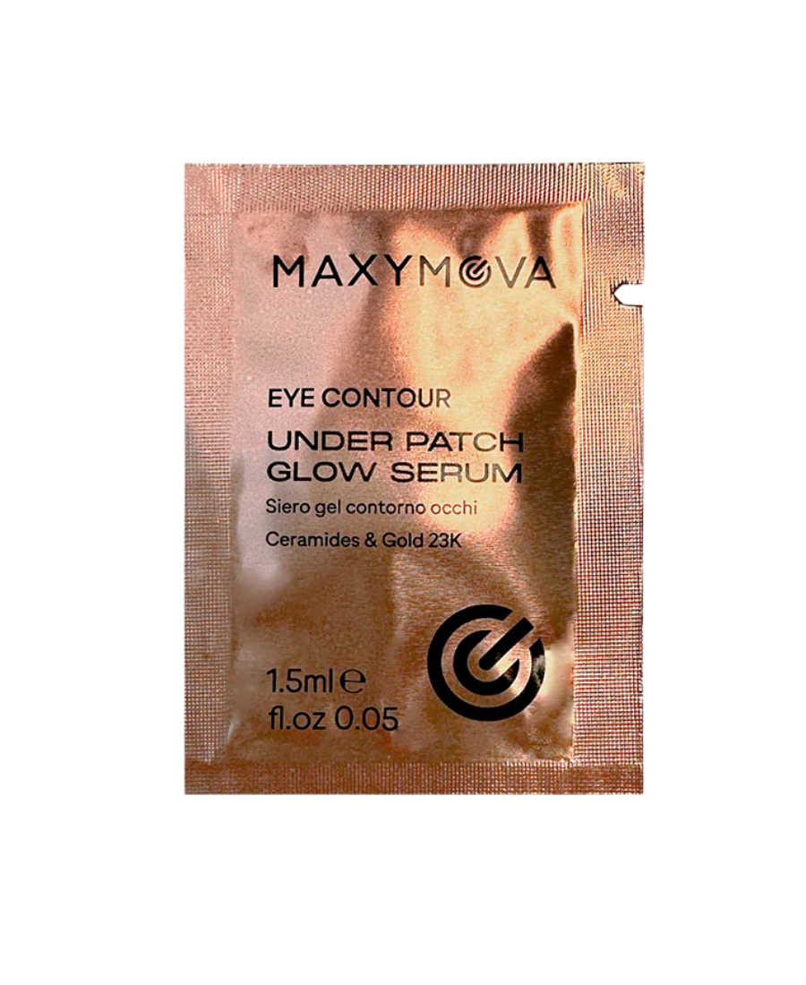 UNDER PATCH GLOW SERUM EN SOBRE DE 1,5 ml, CUIDADO DEL CONTORNO DE OJOS 23K MAXYMOVA