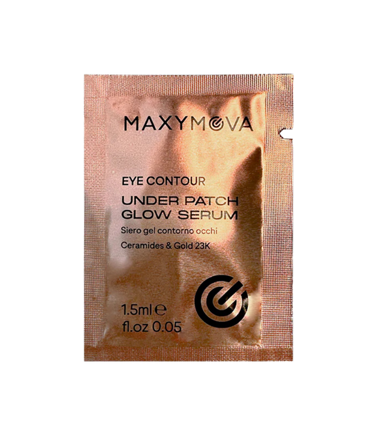 UNDER PATCH GLOW SERUM EN SOBRE DE 1,5 ml, CUIDADO DEL CONTORNO DE OJOS 23K MAXYMOVA
