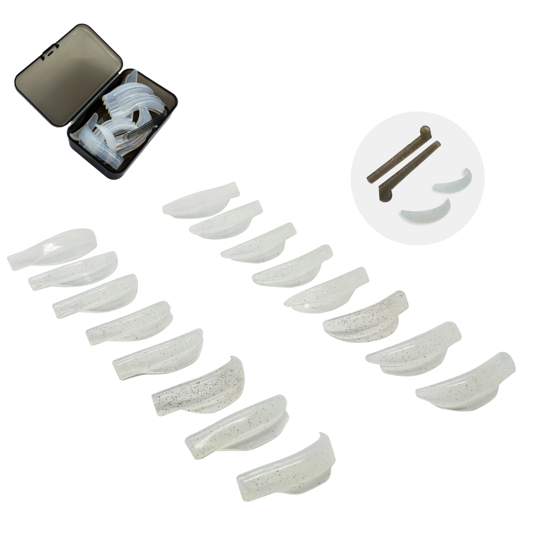 MOLDES UNIVERSALES PARA LAMINACIÓN DE PESTAÑAS TRANSPARENTES Y BRILLANTES (8 PARES)