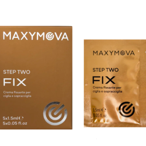 Step 2 FIX Lotion - 5 sobres monodosis de 1,5 ml para tratamiento de laminación de pestañas y lifting de cejas. Maxymova®