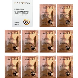 Under Patch Glow Serum en sobres 1,5 ml, cuidado del contorno de ojos con oro de 23K