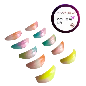 Colibri Silicone Eyelash Lift Shields - 5 Sizes for Perfect Lash Lifting