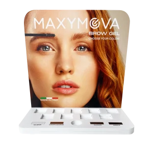 EXPOSITOR DE GEL PARA CEJAS VACÍO: ORGANIZA, EXHIBE Y VENDE SIN ESFUERZO. MAXYMOVA