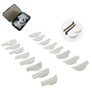 Universal Glittery Transparent Eyelash Lamination Shields 8 pairs